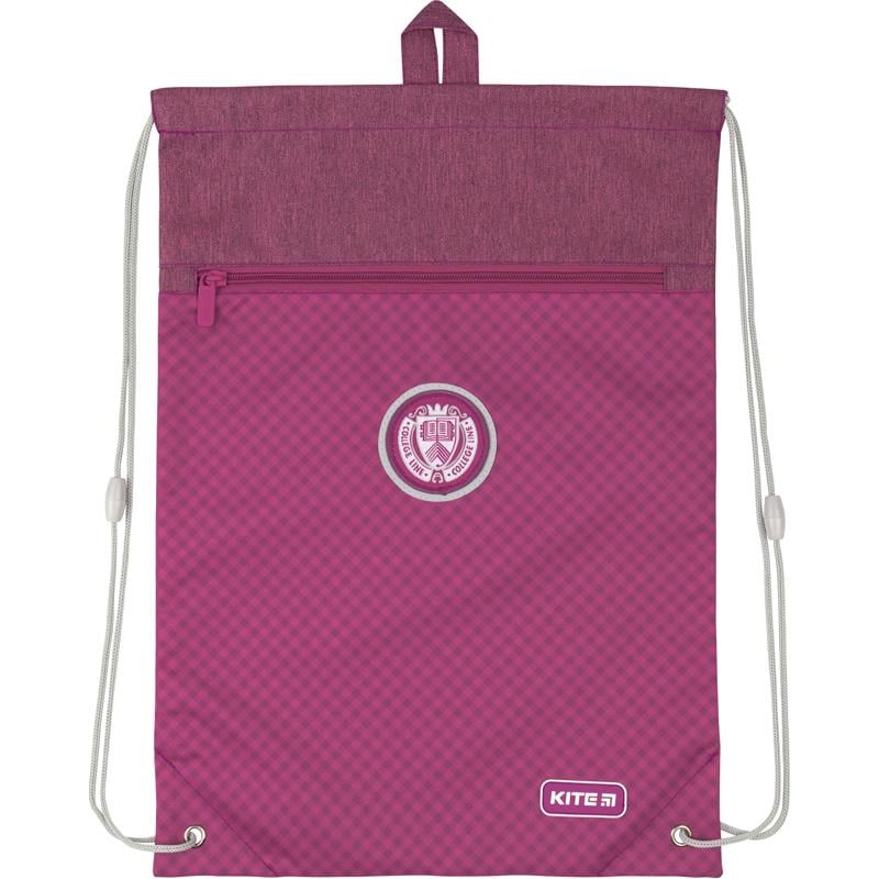 Сумка для взуття з кишенею Kite Education College Line pink (K20-601M-3)