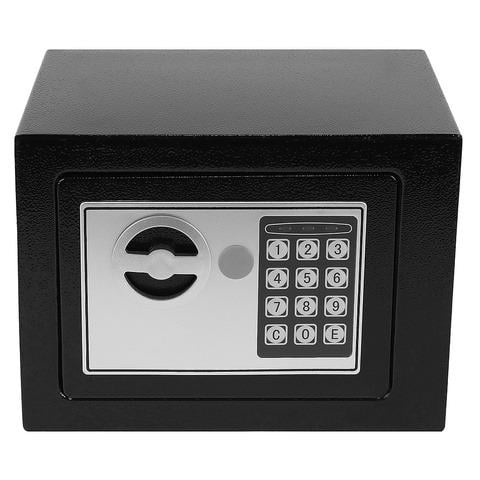 Сейф с электронным замком и ключами для дома/офиса/готеля Черный - фото 9