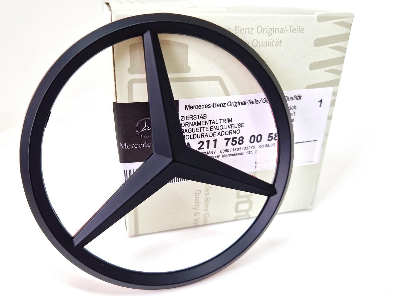 Эмблема на крышку багажника Mercedes W211-W210 A2117580058 Черный матовый (2345571612) Эмблема на крышку багажника Mercedes W211-W210 A2117580058 Черный матовый (2345571612)
