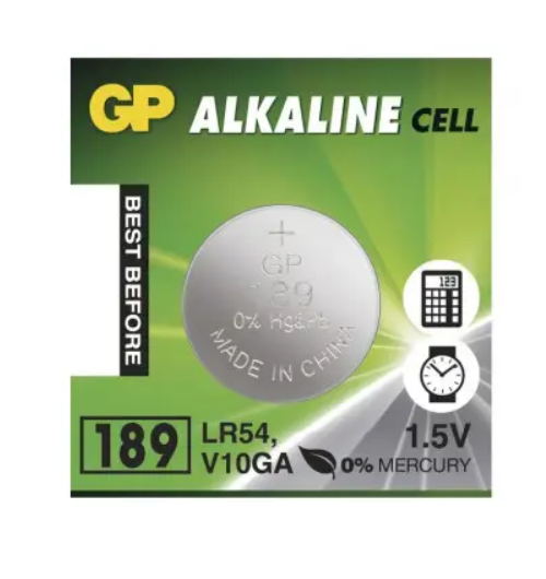 Батарейка щелочная GP 189 AG10/LR1130 1,5V (3361) Батарейка щелочная GP 189 AG10/LR1130 1,5V (3361)