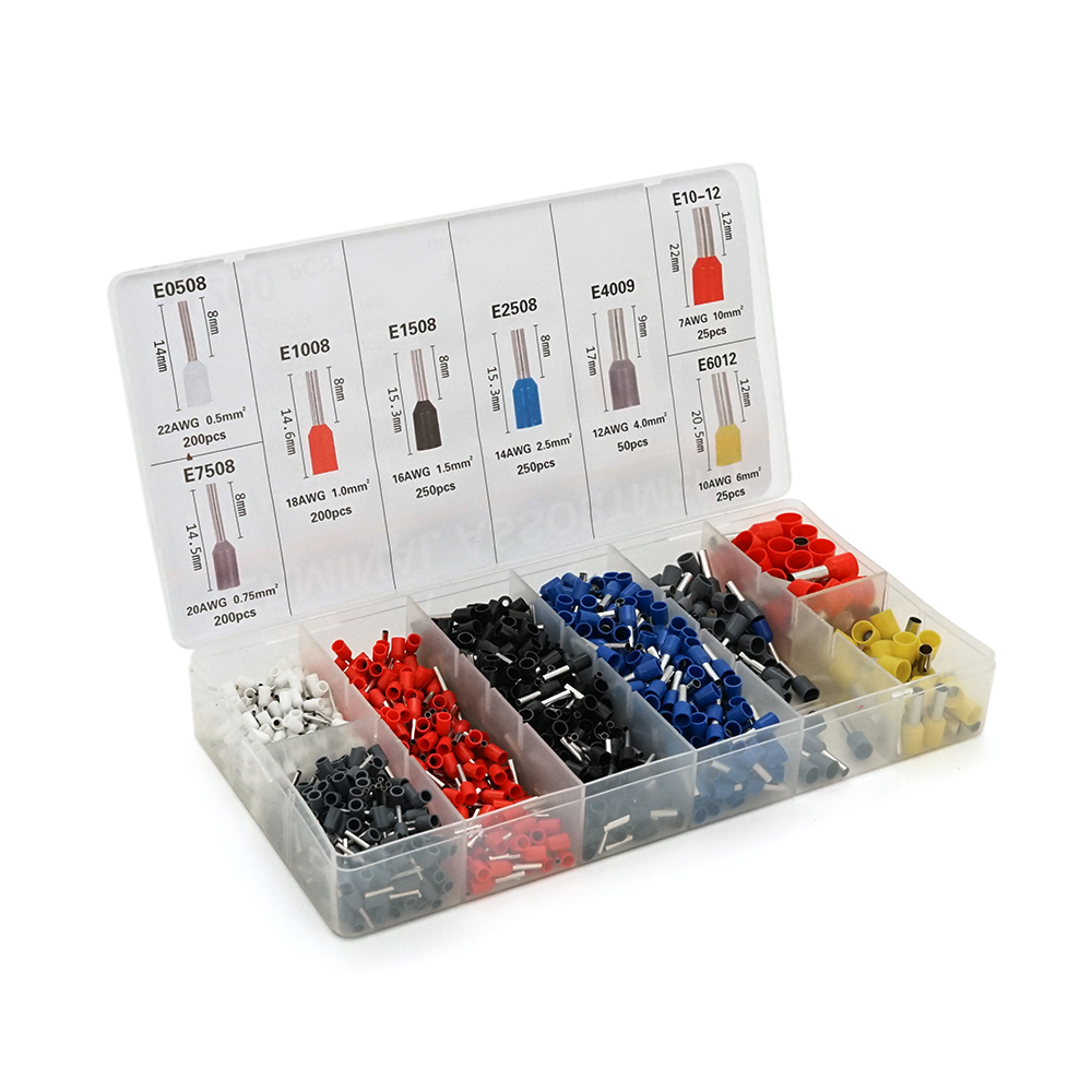 Набор клемм и наконечников в боксе 1200 шт. (YUT_V11600)