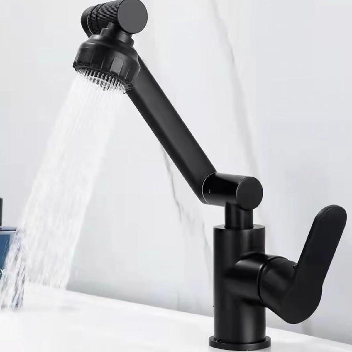 Смеситель трансформер Swiveling Faucet вращающийся для ванной комнаты и кухни - фото 3