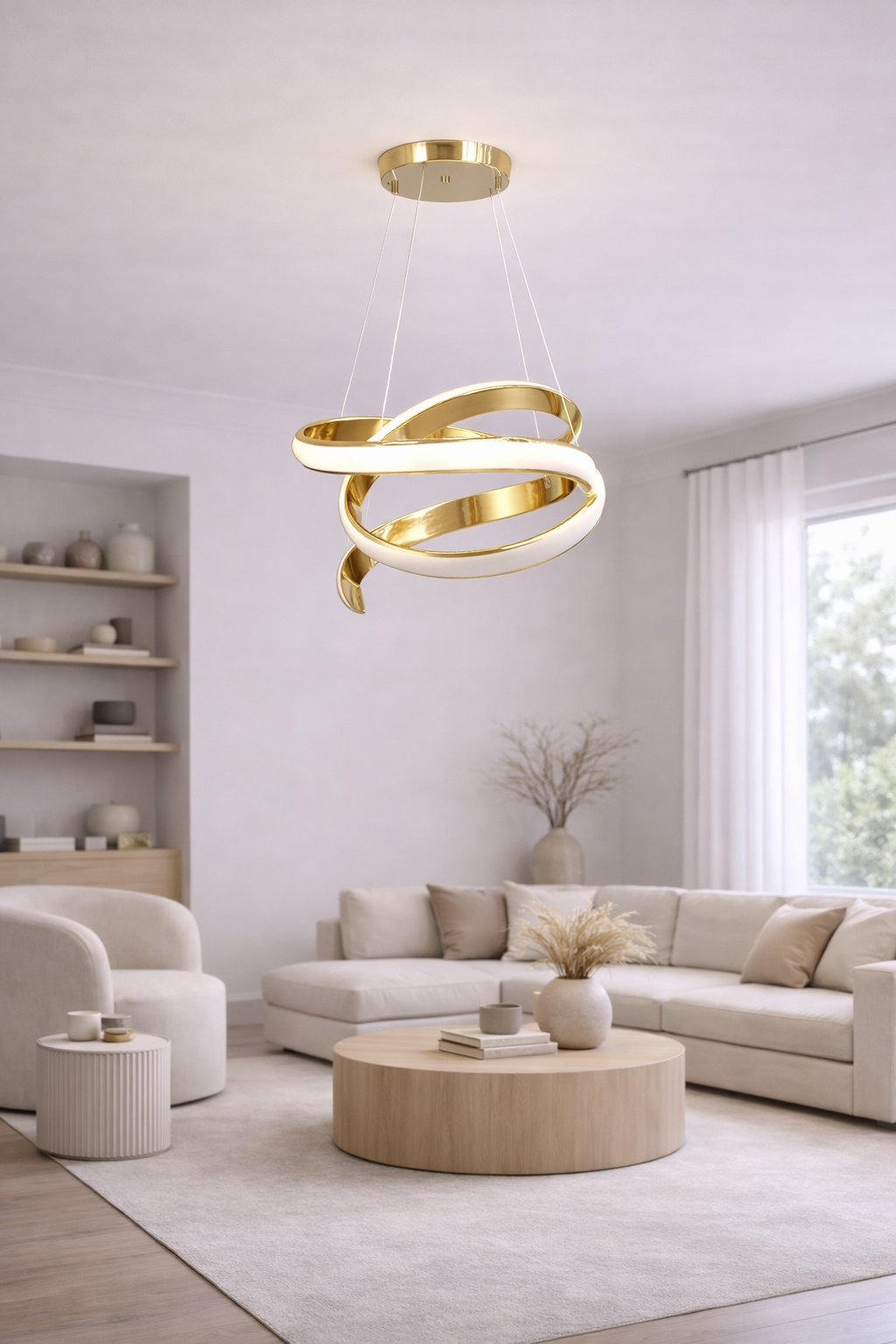 Люстра Nova Spiral LED 3 режима 148W (20194/3GD)