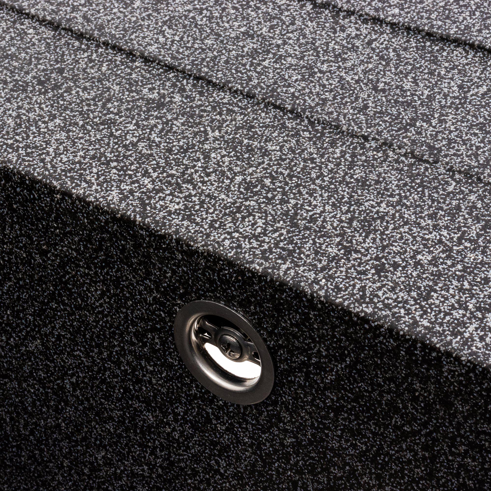 Мойка кухонная гранитная 7050 Cascada Platinum матовая Графитовый - фото 6