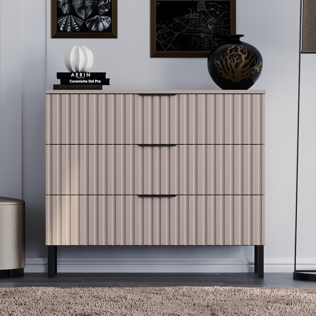 Комод DiPortes Саванна РЕТРО К-30 МДФ 100/83/40 см Кашемір (01430)