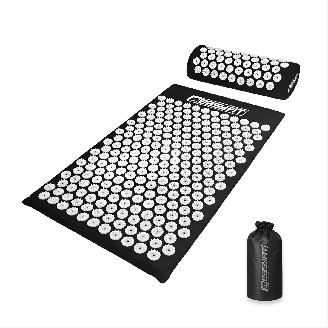 Коврик массажный Easyfit с подушкой (EF2709Bk)