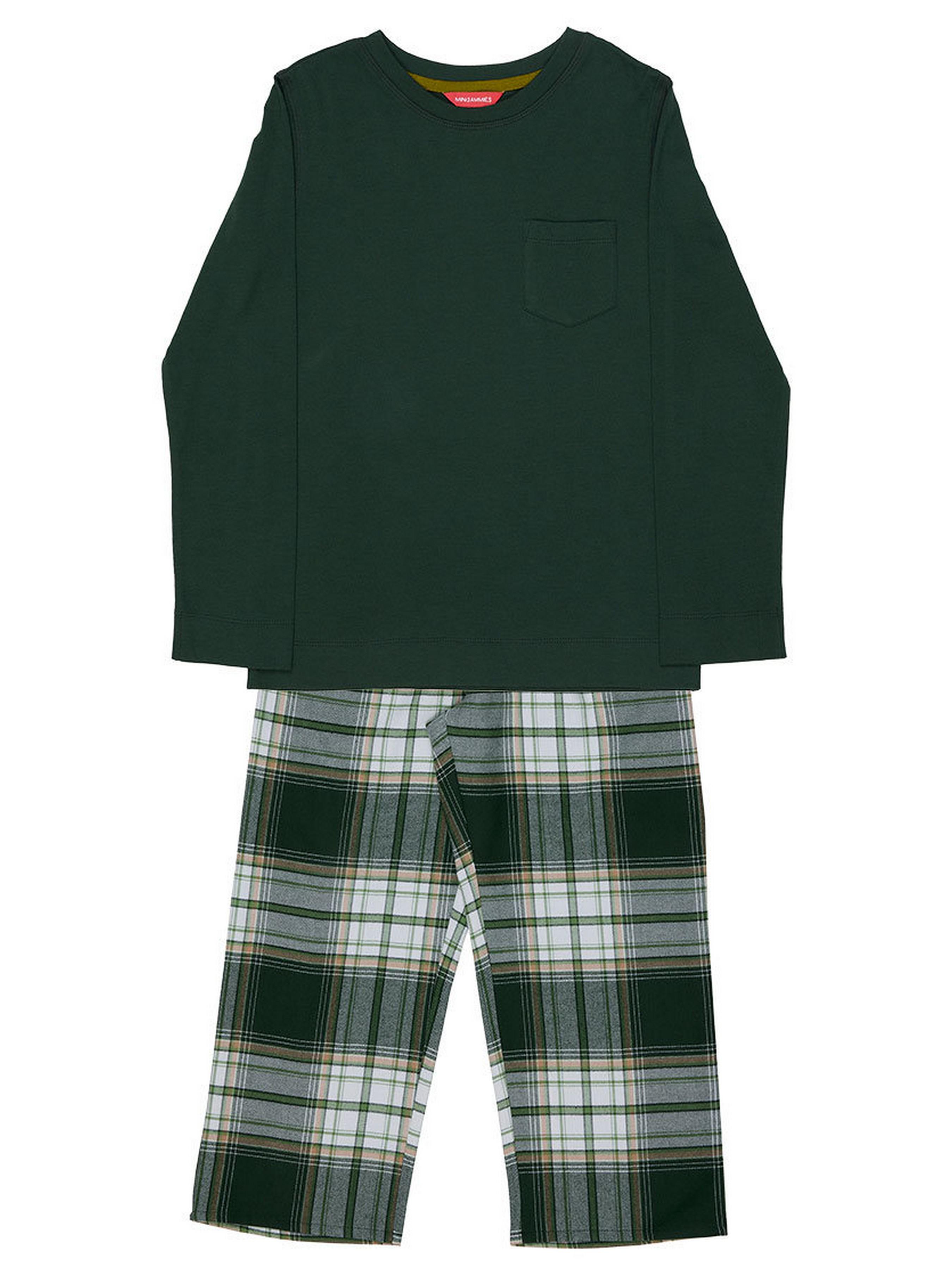 Пижама детская унисекс CYBERJAMMIES Fern 3169FER 10-11 лет 146 см в клетку Зеленый (5051877619975)