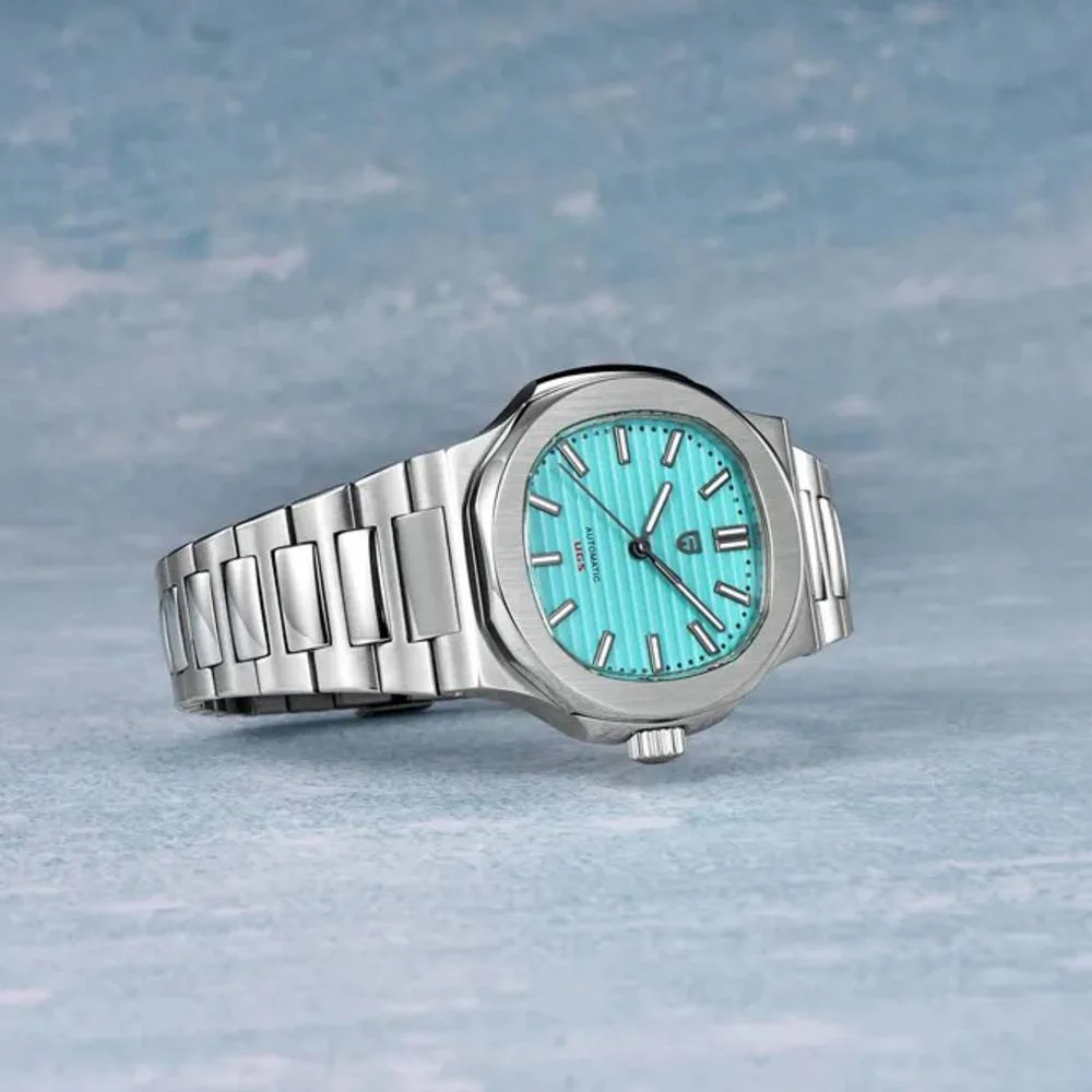 Годинник механічний Pagani Design PD-1728 водонепроникний з автопідзаводом Silver/Tiffany (22817062) - фото 2