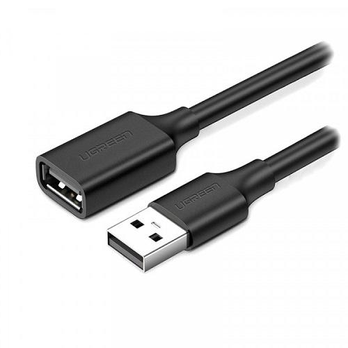Кабель UGREEN USB 2.0 AM-AF US103 2 м Nickel Plating Extension Cable 10316 Черный (11314830)