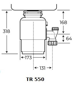 Подрібнювач харчових відходів Teka TR 550 115890013 - фото 3