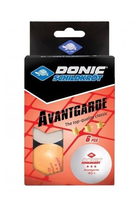 Мячи Donic Advantgarde 6 шт. White/Orange (608533)