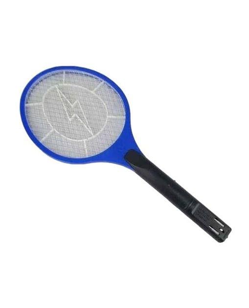 Мухобойка электрическая Rechargeable Swatter трехслойная аккумуляторная Черно-синий