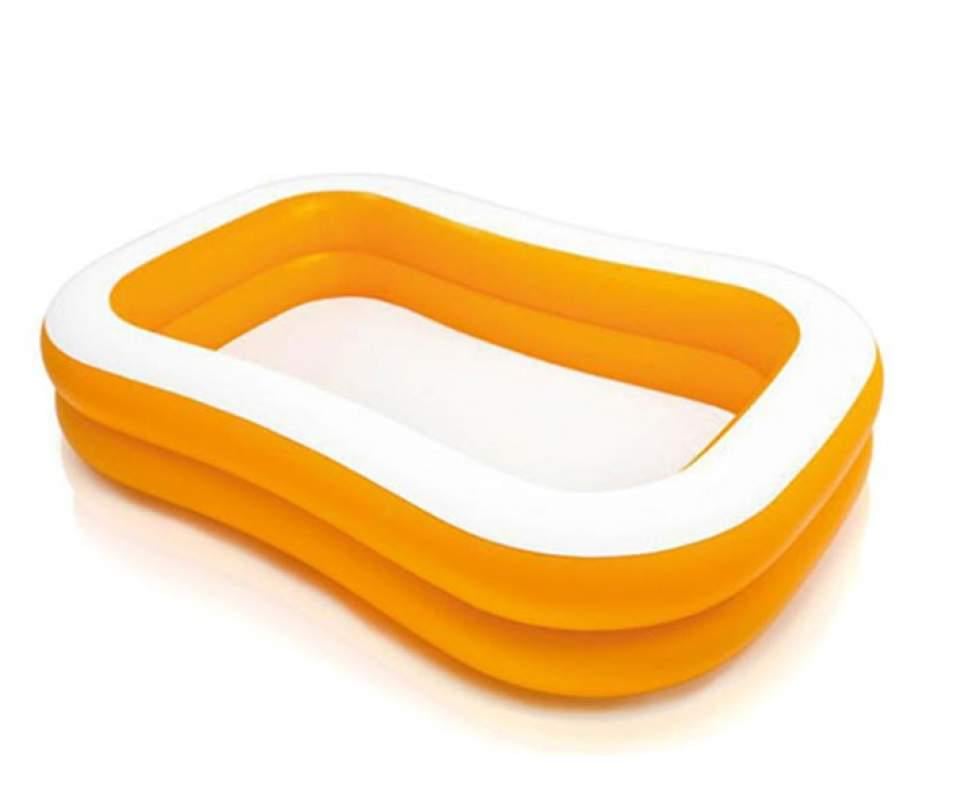 Надувной бассейн Intex 57181 Мандарин 600 л 229x147х46 см Orange (11048415)