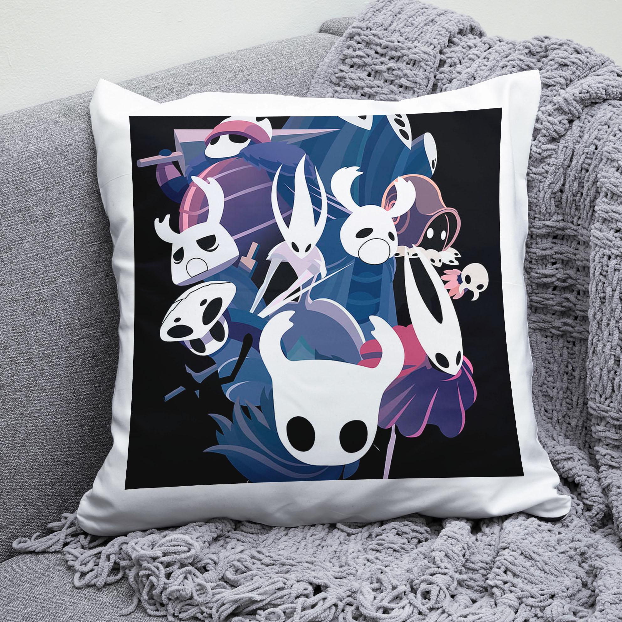 Плюшевая подушка квадрат с принтом игры Hollow Knight "2