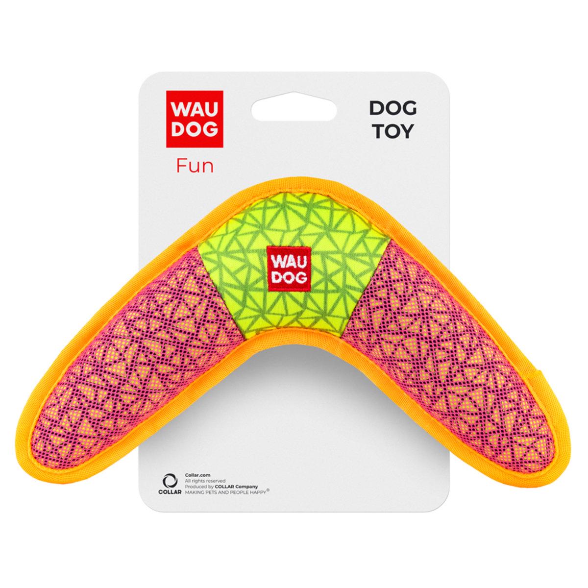 Игрушка для собак WAUDOG Fun Бумеранг 24х14 см Розовый (25881197)
