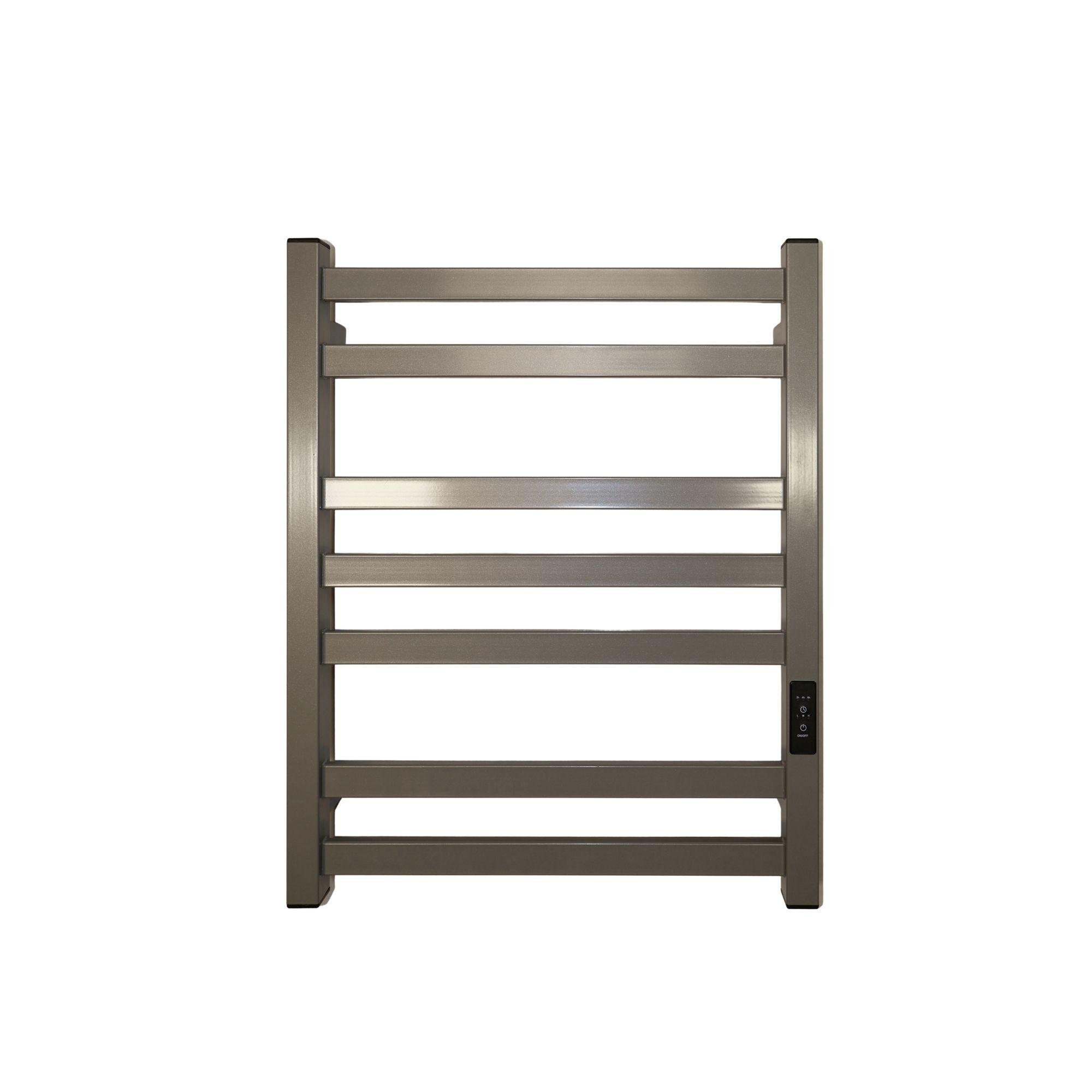 Полотенцесушитель электрический Carino RICARDO с контроллером 590х490 мм Серый металлик (30284554)