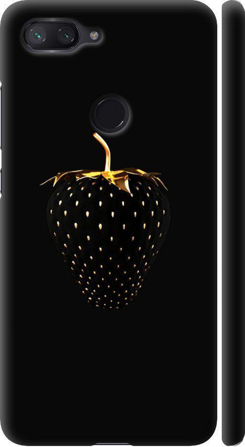 Чехол на Xiaomi Mi 8 Lite Черная клубника (3585m-1585-42517)