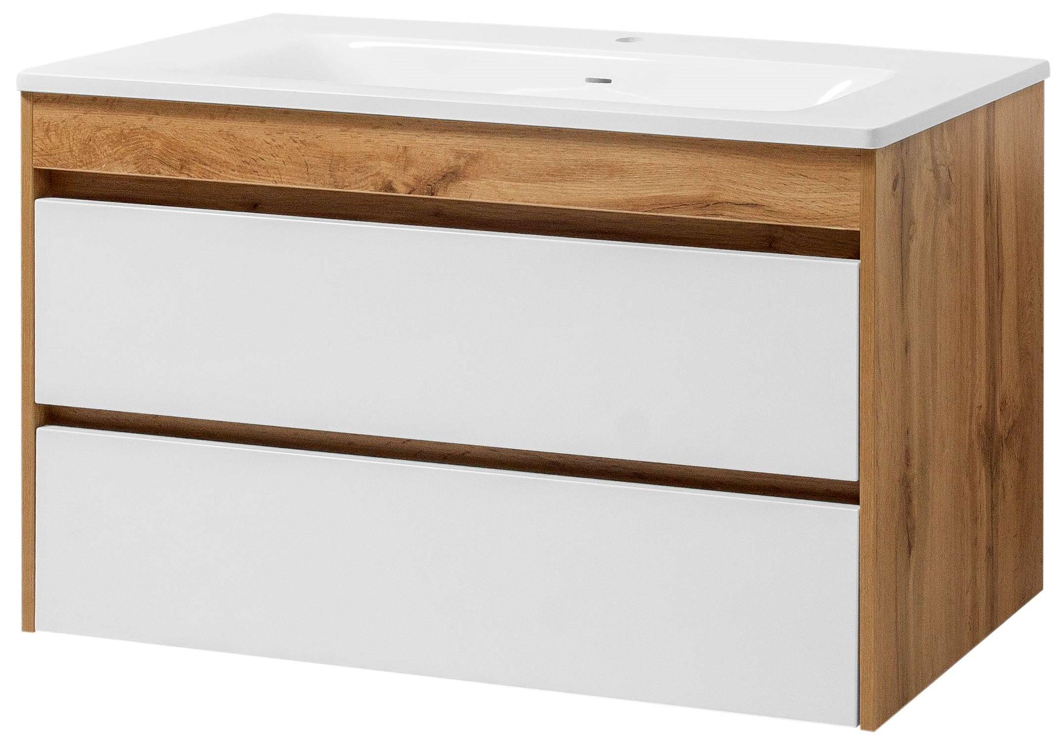 Тумба ЮВВІС Венера ТПБ-2 Д 100 см з умивальником Естель зі штучного каменю (14758428)