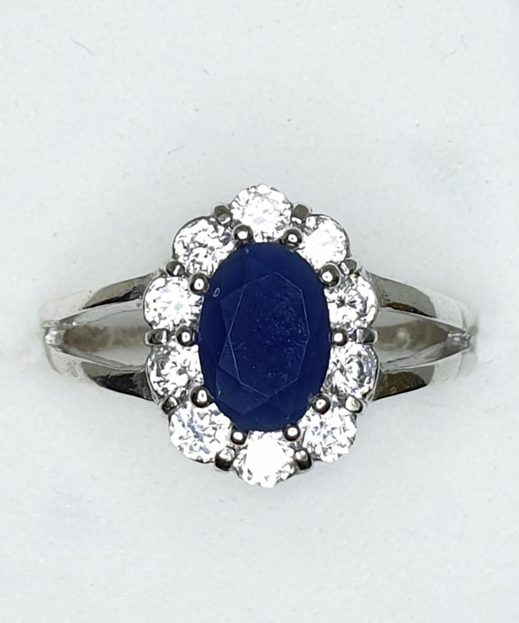 Кольцо серебряное с кубическим цирконием р. 16 2,10 г (1428902476)