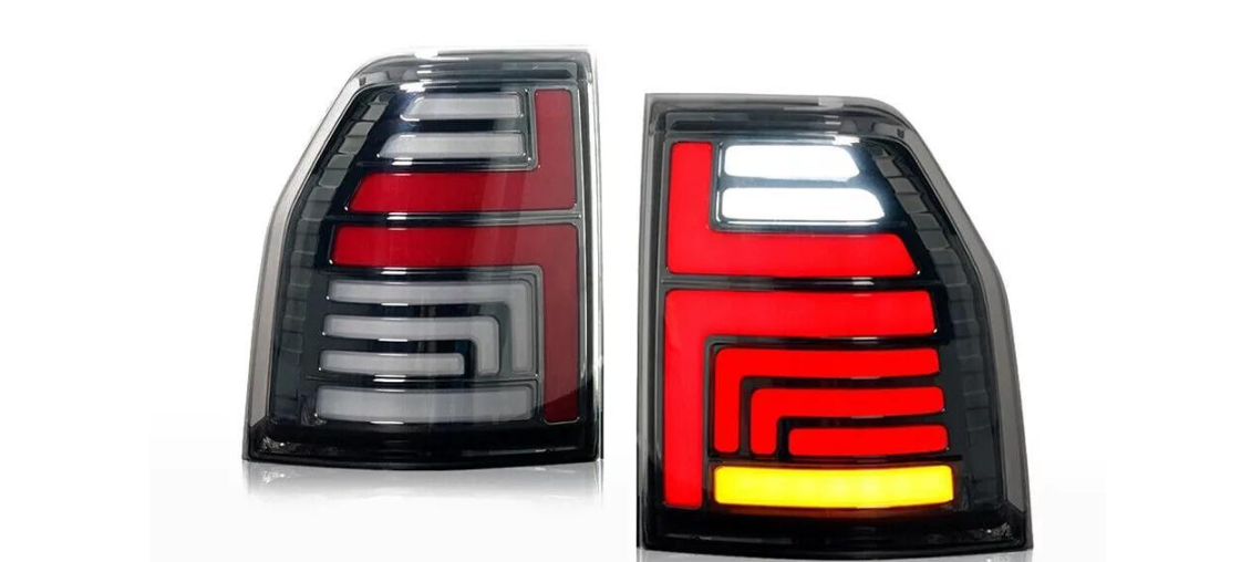 Задние фонари LED Cixtai для Mitsubishi Pajero Wagon IV 2006-2021 гг. поликарбонат Хром 2 шт. (137897)