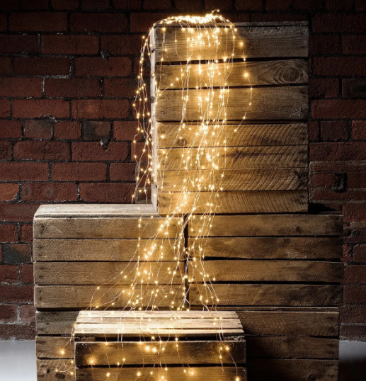 Светодиодная гирлянда Конский хвост 1,5 м 10 нитей от сети Теплый белый (ULT-1716127)