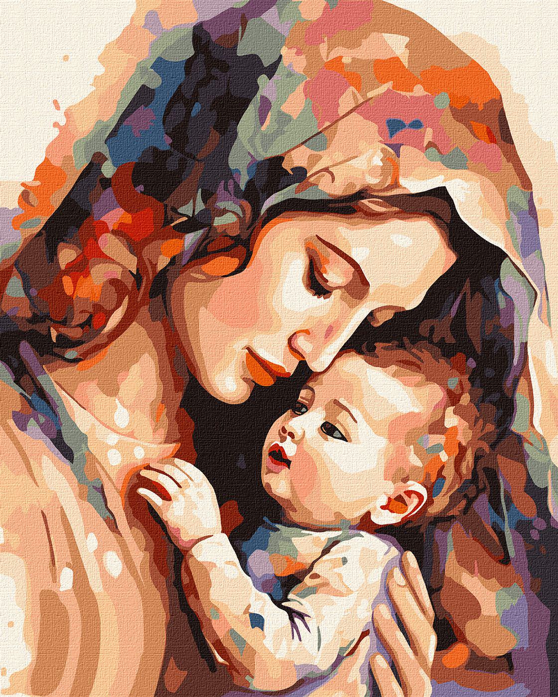 Картина по номерам Идейка Тепло матери 40x50 см (KH8341)