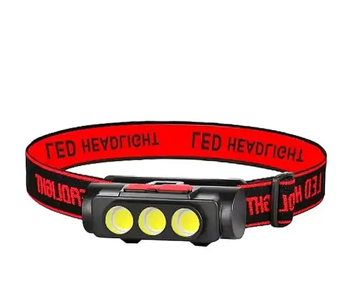 Налобний ліхтар на голову з акумулятором BL-2119C вологостійкий Червоний (26859365)