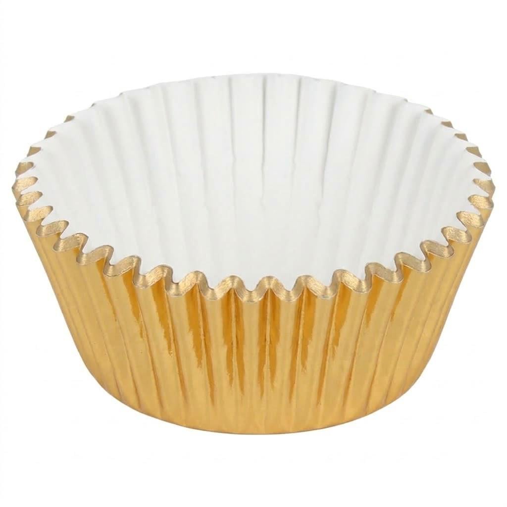 Формочки бумажные для кексов Stenson R97447-11 Глянец 5x3 см 100 шт. Gold (38473253)