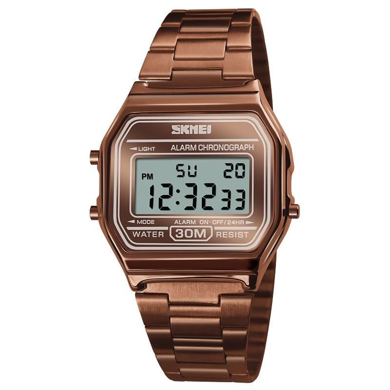 Годинник наручний чоловічий Skmei 1123 1123CG Coffee Gold (12315)