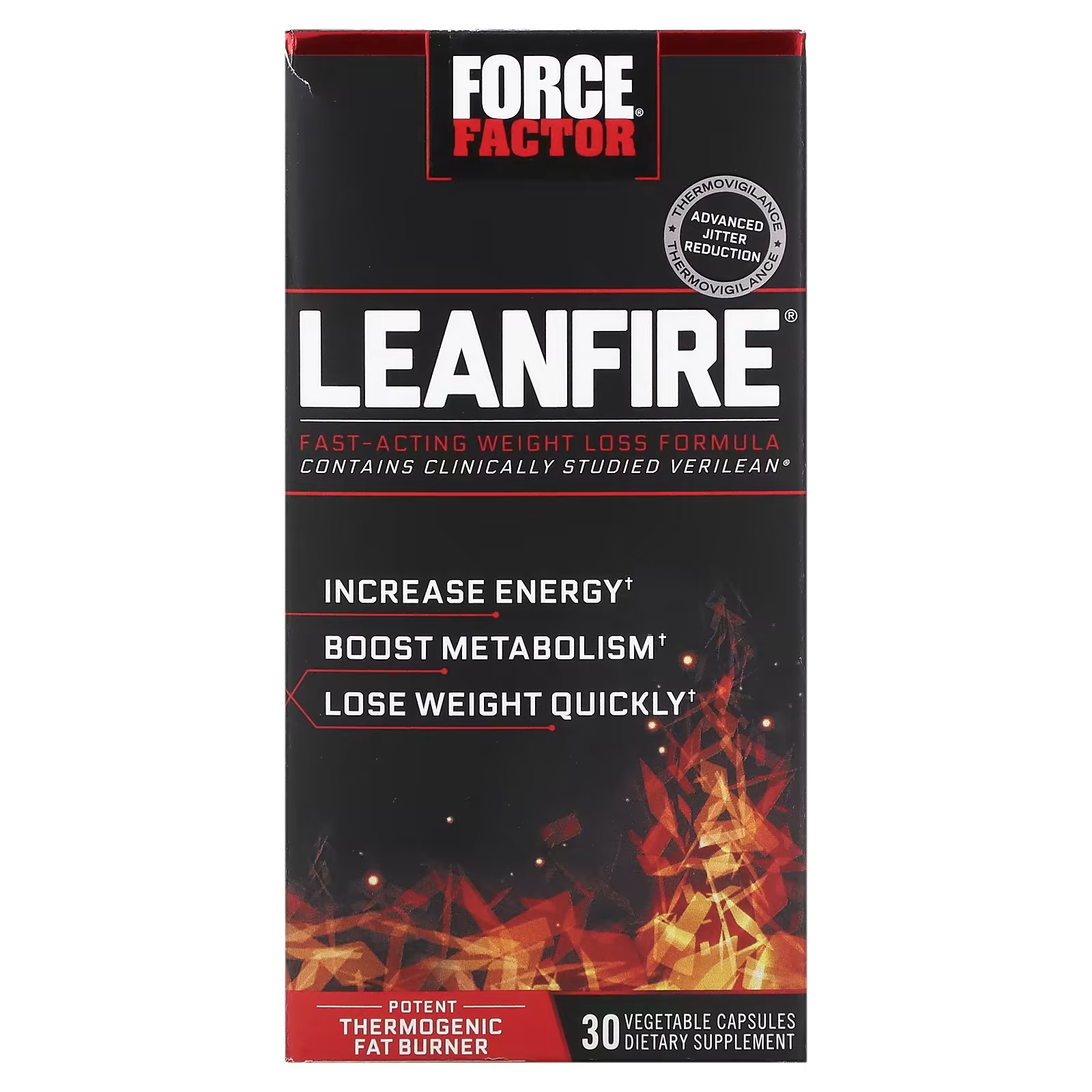 Амінокислоти Force Factor LeanFire швидкодіюча формула для схуднення 30 капс. (FOA-01697)