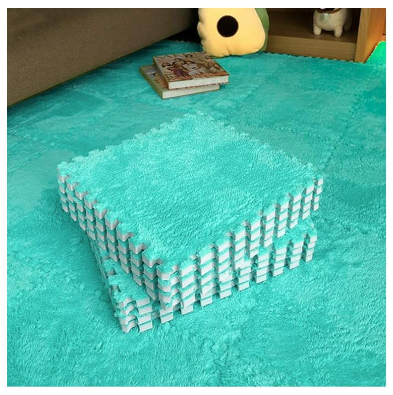 Коврик-пазл плюшевый Sticker Wall SW-00002088 30х30х1 см Мятный (27051100) - фото 4 Коврик-пазл плюшевый Sticker Wall SW-00002088 30х30х1 см Мятный (27051100) - фото 4