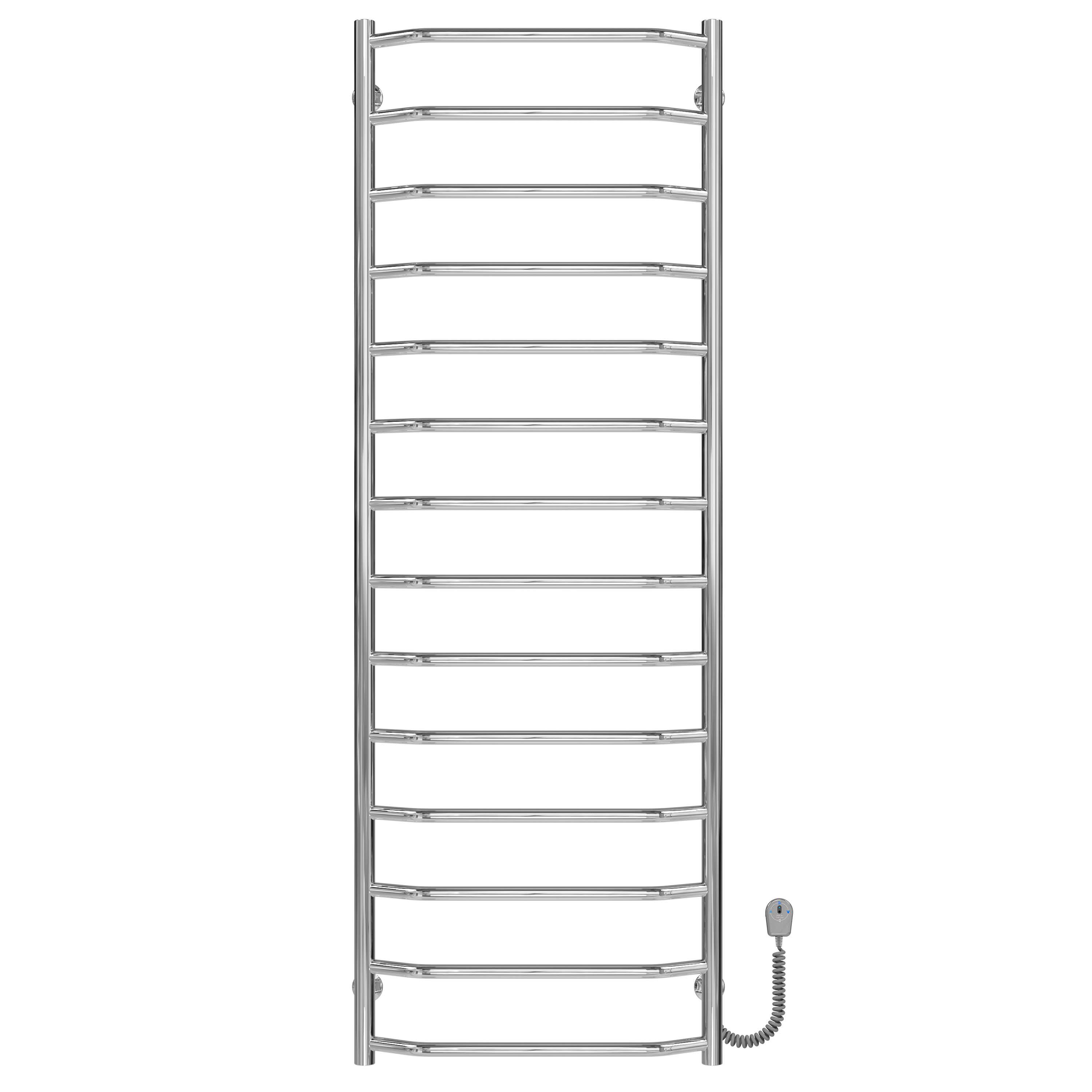 Рушникосушарка електрична Deffi Трапеція П14 EF16 праве підключення нержавіюча сталь 500х1500 мм Хром (C.TR.150.50.14.E.C.R.5)