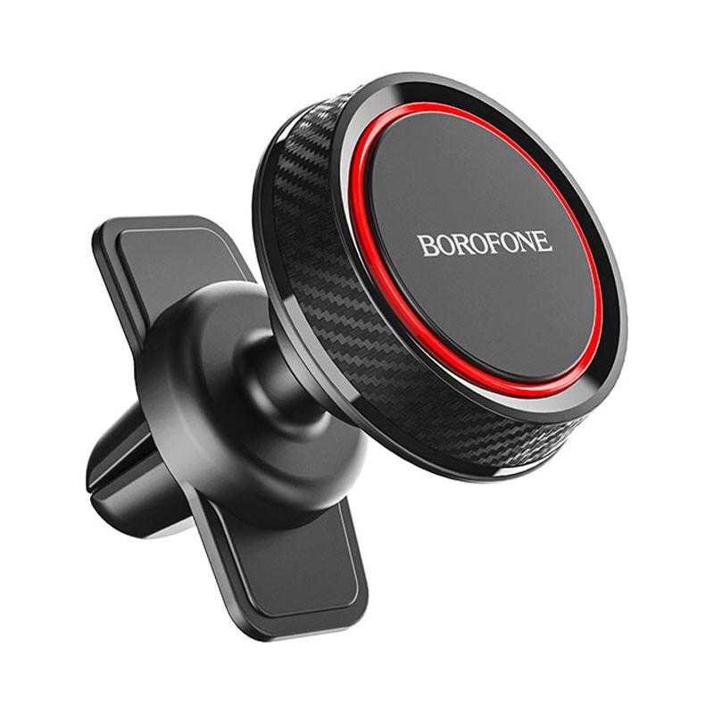 Автомобильный держатель для смартфонов Borofone BH12 магнитный Black/Red - фото 2