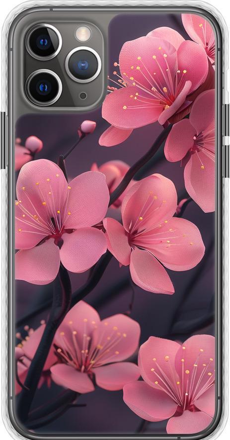 Чехол на iPhone 11 Pro Max Пурпурная сакура (6075pc-1723-42517)
