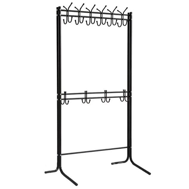Стійка-вішалка для одягу Гардеробна КР-5022 90х71х178 см Чорний