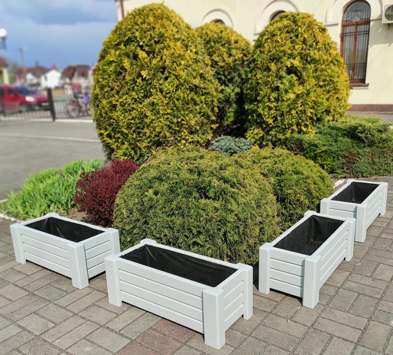 Кашпо для террас XRMASTER Millenium Белый (0000633) - фото 3