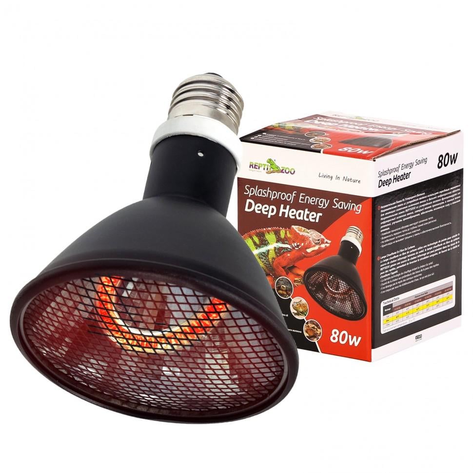 Инфракрасный излучатель тепла Repti-Zoo Deep Heater для рептилий 80W (RZ-PAR95080)
