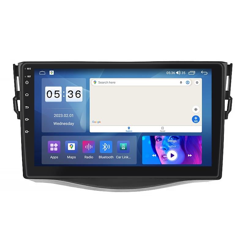 Автомагнитола штатная Lesko для Toyota RAV4 III XA30 2006-2012 экран 4/64Gb CarPlay 4G Wi-Fi GPS Prime 9" (24366421)