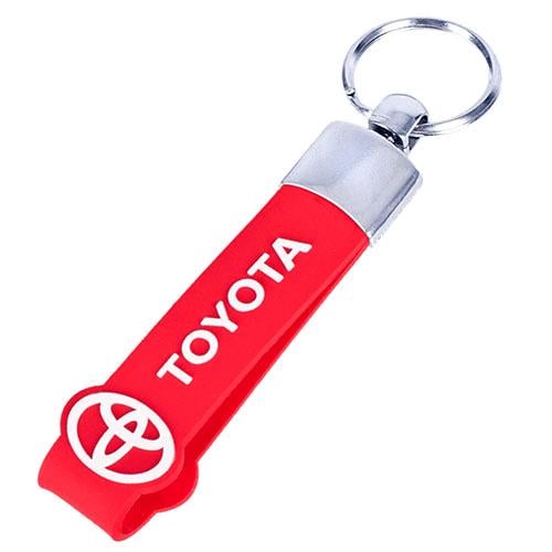 Брелок с резиновым ремешком TOYOTA Red