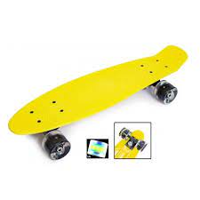 Пенніборд круїзер Penny Board Yellow 56х15 см з колесами що світяться. (1632123536) - фото 3 Пенніборд круїзер Penny Board Yellow 56х15 см з колесами що світяться. (1632123536) - фото 3
