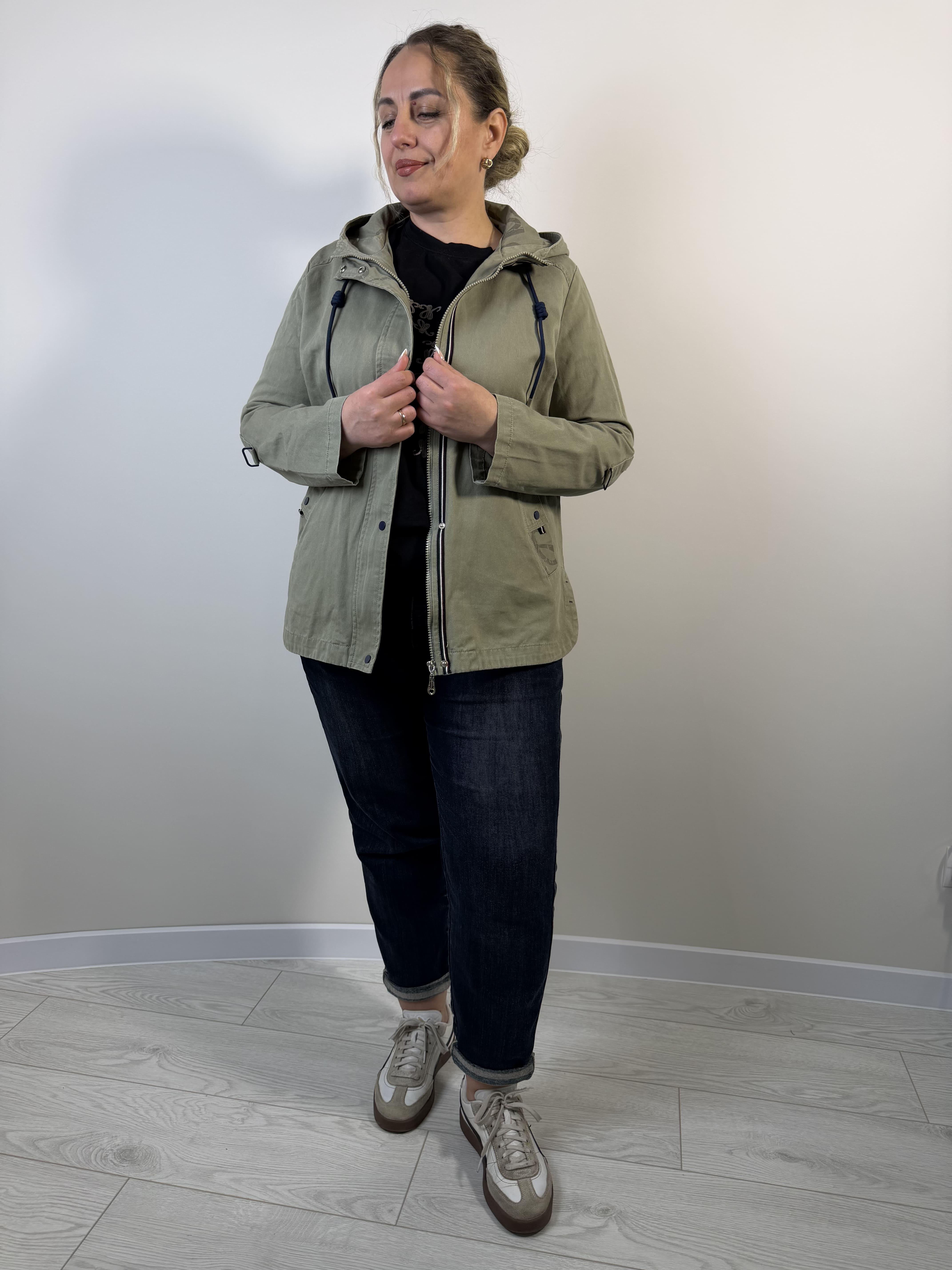 Куртка-ветровка женская cotton 6XL Хаки (558/6XL(X))