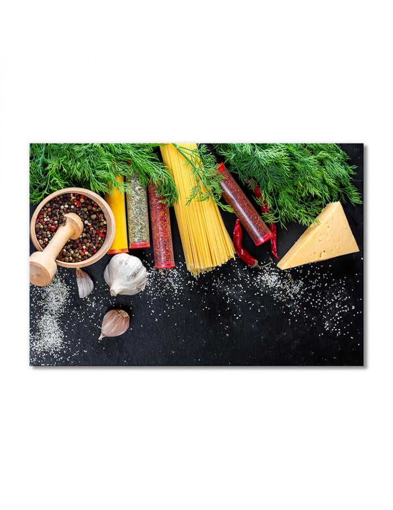 Картина модульная Рецепт спагетти 1 модуль 50x75 см(Eda_i_napiyki1710005)