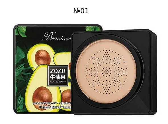 Тональний крем-кушон Zozu Avocado Beauty Cream Cushion №1 для обличчя із спонжем 20 г (MS-13677) - фото 2