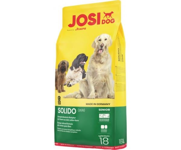 Корм сухой JOSIDOG SOLIDO 21/8 с домашней птицей для малоактивных и пожилых собак 18 кг - фото 1