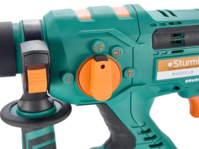 Перфоратор акумуляторний Sturm RH2520CLB 2415714618 ударний у кейсі 20 В без АКБ та ЗУ - фото 4 Перфоратор акумуляторний Sturm RH2520CLB 2415714618 ударний у кейсі 20 В без АКБ та ЗУ - фото 4