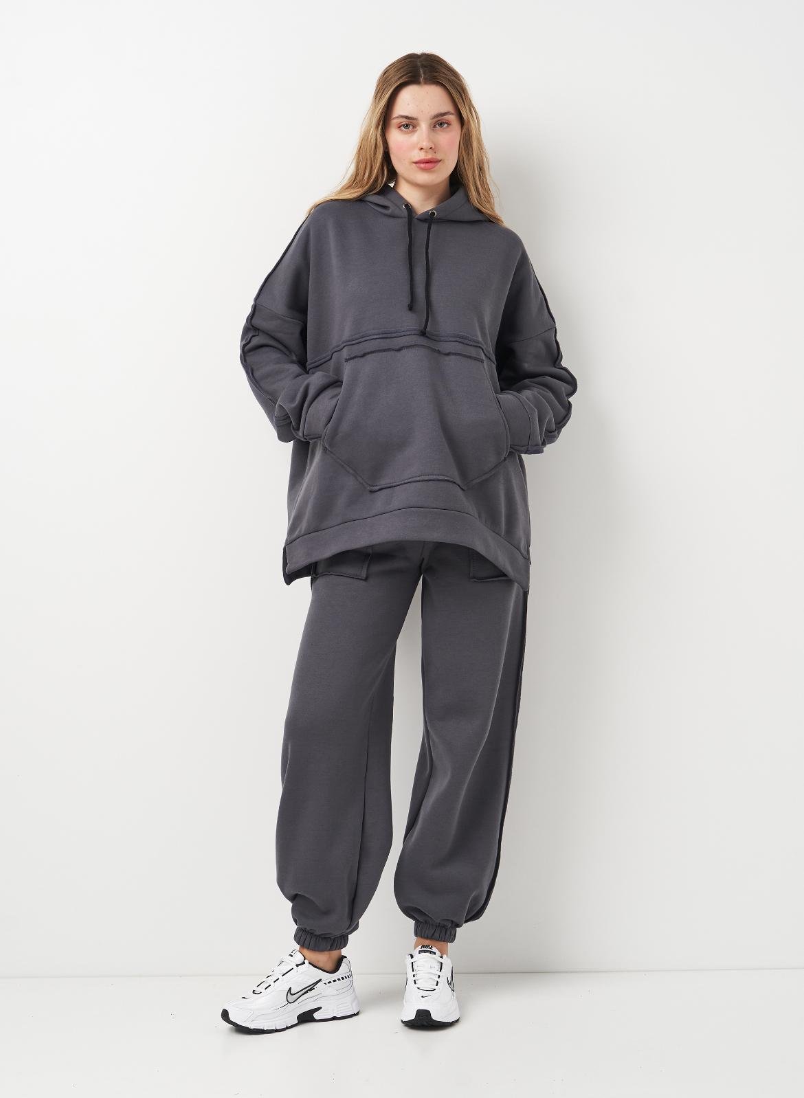 Спортивный костюм утепленный Вилена женский р. 52 Графитовый (2288073133)