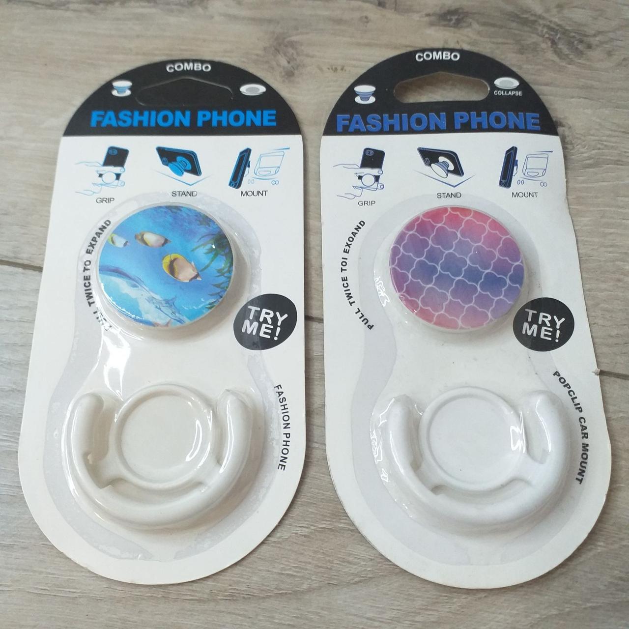 Попсокет держатель Fashion для 3D Combo 2 шт./1 уп. Белый (KG-10564) Попсокет держатель Fashion для 3D Combo 2 шт./1 уп. Белый (KG-10564)