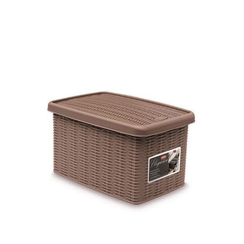 Коробка для хранения вещей Stefanplast Elegance 5,5л 29х19х16 см Коричневый (30032)