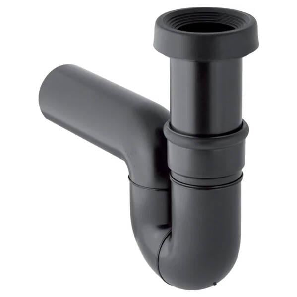 Сифон для чаші Генуя Geberit 167.733.16.1 горизонтальний випуск d 110 мм Чорний