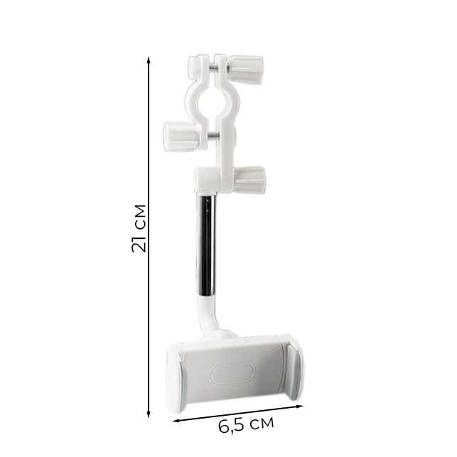 Автодержатель для телефона на зеркало Белый (ST00016-2) - фото 2 Автодержатель для телефона на зеркало Белый (ST00016-2) - фото 2